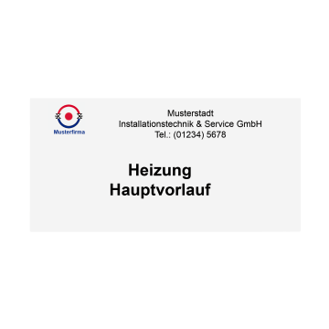Kunststoffschilder gelb